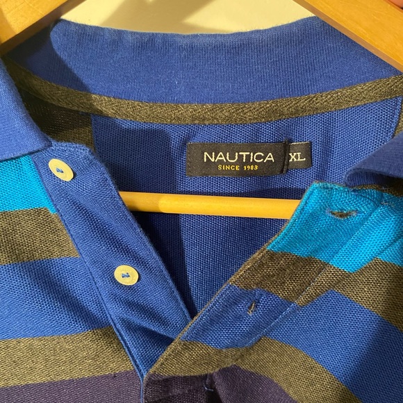 Multi Striped Nautica Polo Shirt - XL - Picture 3 of 3